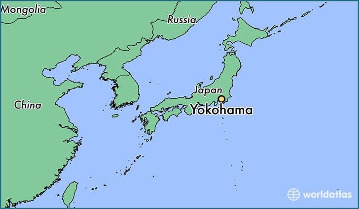 Mapa ng Yokohama sa