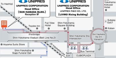 Mapa ng shin Yokohama
