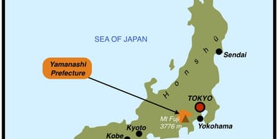 Yokohama sa isang mapa