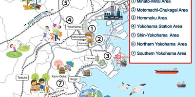 Yokohama sightseeing mapa